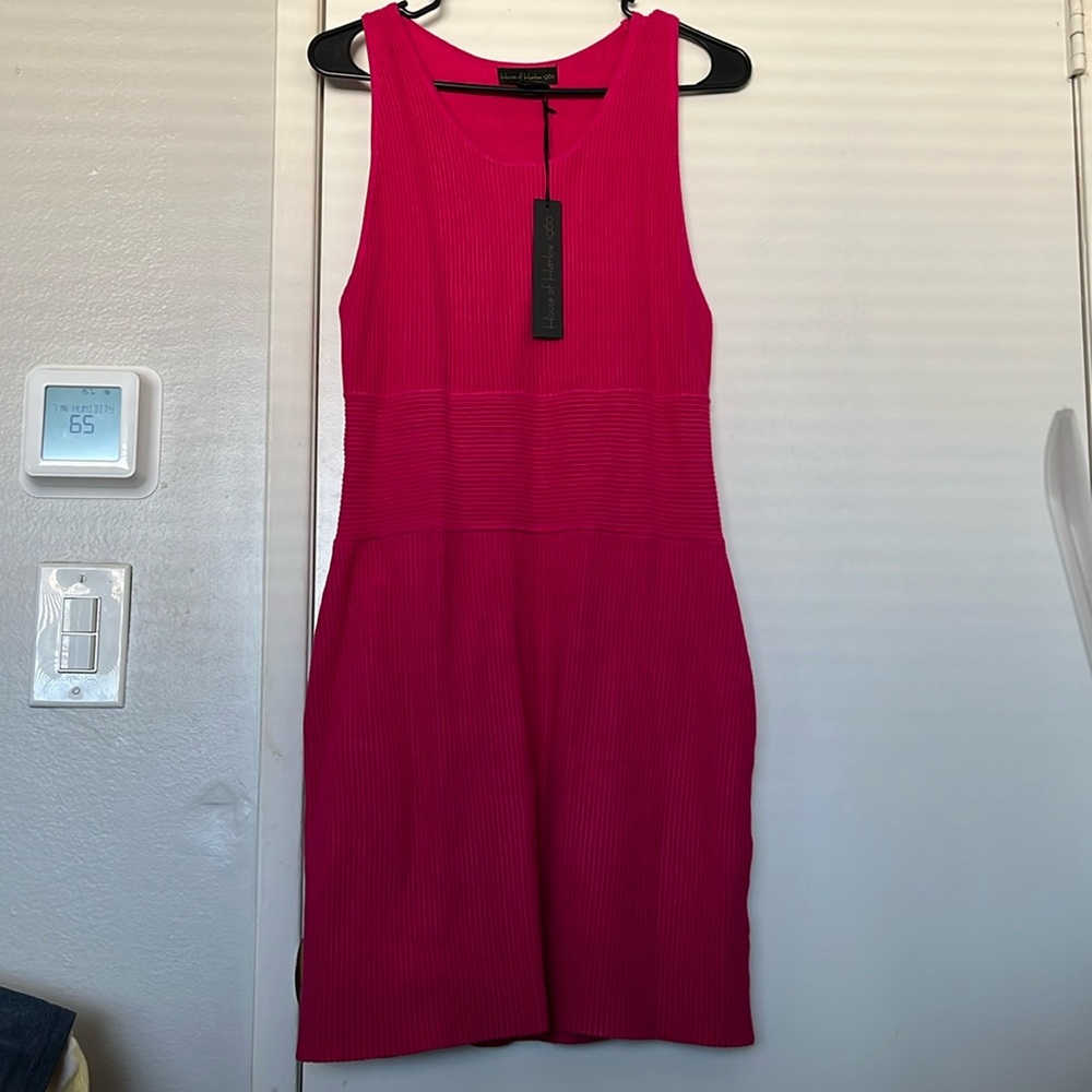 House of Harlow 1960 Hot Pink Luxury Essential dress